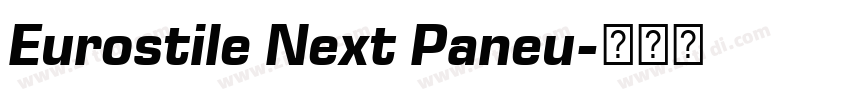 Eurostile Next Paneu字体转换
